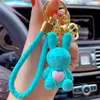 Chaveiro Original de Letras de Desenho Coelho da Sorte Feminino Fofo Criativo Exquisito Chaveiro de Carro Pingente de Bolsa Atacado