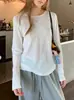 Suéter tejido de lana merino ultrafina para mujer, nuevo estilo de otoño, cuello redondo, top de manga larga para usar como base, transfronterizo 2026