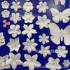 Flor de manualidades de peinado de 2 cm pieza vestido de novia vestido accesorio de disfraz accesorios accesorios para el cabello hecho a mano material DIY