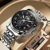 Nuevo reloj de cuarzo para hombre, falso, con tres esferas, resistente al agua, luminoso, calendario, suizo, reloj de negocios de moda para hombre.