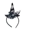 Accesorios de Fiesta de Disfraces del Festival de Fantasmas de Halloween Aro de Cabeza de Calabaza Araña Murciélago Calavera Sombrero de Bruja Aro para el Cabello Hebilla para la Cabeza
