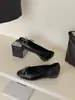 Zapatos de abuela elegantes y de estilo suave con lazo y pedrería, bailarinas de corte bajo para mujer de piel genuina, versátiles y cómodos para los pies