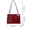 Maletín brillante con estampado de cocodrilo de gran capacidad transfronterizo, bolso tote retro de moda, bolso de hombro, bolso cruzado y bolso de mano