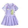 2025 Nuevo Traje de Baño Verde Pequeño Fiesta de Eggman Traje de Baño de una Pieza para Niñas Traje Estilo Occidental para Niñas Moderno