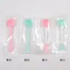 Cepillo de silicona para limpieza de doble cabeza, cepillo facial de silicona para limpieza facial, cepillo de silicona para aplicar mascarilla de lodo, personalizable