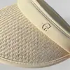 Sombrero de Protección Solar UV para Mujer, Verano Anti-UV Ala Ancha Parte Superior Abierta Moda Versátil Tendencia Sombrero de Sol para Playa