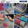 Porta-Cartões com Botão de Pressão PVC Transparente Glitter Porta-Cartões Bancários Cartão de Identidade Cartão de Estudante Porta-Cartões de Armazenamento Portátil de Mão Pequeno Porta-Cartões
