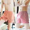 Atacado Cuecas Boxer Masculinas Soltas Juventude Tamanho Plus Calças de Pijama para Casa Algodão Verão Respirável Boxer Shorts da Moda
