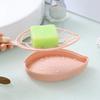 Jabonera creativa con hojas para baño, doble drenaje grande, jabonera para inodoro, venta directa de fábrica