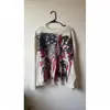 Camiseta de Manga Larga Estilo Americano Transfronteriza Europea y Americana, Top Oscuro Retro Estampado Y2K, Atuendo de Moda Gótica High Street Ins