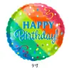 Nuevo globo de aluminio redondo de 10 pulgadas feliz cumpleaños globo para diseño de escena feliz cumpleaños venta al por mayor