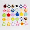 Pingente de Flor Colorida em Acrílico Pingente Corrente de Celular Chaveiro Pingente de Bolsa Material Acessórios para Joias DIY Venda por Atacado