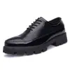 Sapatos de Couro Masculinos com Aumento de Altura de 10cm, Sapatos Casuais de Negócios Masculinos com Aumento de Altura de 8cm para Cabeleireiros, Sapatos de Bico Fino para Eventos Noturnos