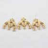 Accesorios para Joyería DIY, Color Cobre Fundido Conserva el Color Dorado Patrón Estilo Antiguo Borla Colgante Pequeño, Materiales para Pasadores de Pelo, Estilo Étnico Retro