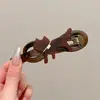 Presilha de Cabelo Curva de Abalone para Mulheres Sensação de Alto Padrão Novo Modelo 2026 Parte de Trás da Cabeça Alfinete Plano Não Machuca a Cabeça Presilha Bico de Pato