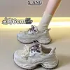 Zapatos de Papá de Cuero Genuino con Doble Cordón para Mujer 2026 Otoño Nuevo Estilo Zapatos Versátiles para Mujer Suela Gruesa Ligeros Deportivos Casuales