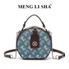 Bolsa Redonda para Pastel Estilo Retro Francés Nuevo, Bolso de Hombro Cruzado Moderno y Sencillo, Bolso de Mano de Gran Capacidad para Viajes Diarios, Bolso de Mujer Estilo Coreano