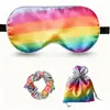 Máscara de Olhos de Seda Personalizada, Faixa de Cabelo, Bolsa de Armazenamento com Cordão, Máscara de Dormir de Seda para Olhos, Máscara de Olhos Blackout 100% Seda de Amora