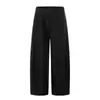 Pantalones Casuales Desestructurados de Patchwork Estilo Americano para Hombre, Corte Holgado, Color Sólido, Estilo Versátil, Diseño de Marca de Moda, Pantalones Largos de Pierna Ancha