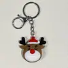 Nuevo Llavero de Muñeco de Navidad Árbol de Navidad Papá Noel Calcetines de Navidad Hebilla Plateada Accesorios Adornos Colgante Hebilla Plateada