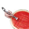 Cortador de Sandía en Piezas Acero Inoxidable Cuchillo y Tenedor para Cortar Melón de Doble Propósito Partidor Corta Piezas en Cubos Comer Herramienta Partidora de Sandía Envío Gratis