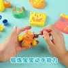 Muñecos de yeso pintado juguetes para niños manualidades educativas puesto para niños pequeños regalos animal blanco graffiti yeso