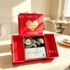 Ramo para el Día de San Valentín 520 Lámina de Oro Caja de Regalo Decorativa de Alta Gama, Regalo para el Festival Qixi para Esposa o Novia