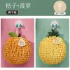 Nova Toalha de Mão de Chenille de Frutas para Pendurar Cozinha Banheiro Banheiro Espessa Bola de Mão Fofa Absorvente