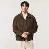 Chaqueta casual retro estilo americano para hombre, con un diseño único, solapa sencilla, funcionalidad inspirada en la ropa de trabajo y un look versátil y moderno