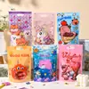Novas Sacolas Auto-Selantes de Desenho Animado para Biscoitos, Doces de Floco de Neve, Nougat, Embalagens de Doces, Sacolas com Fundo para Produtos Assados e Lanches