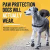 Novo produto para animais de estimação da Amazon: sapatos refletivos para cães, resistentes ao desgaste, para uso noturno, com tiras duplas de velcro e design antiderrapante
