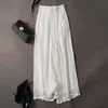 Pantalones de pierna ancha de doble capa transpirables de cintura alta nuevos de verano para mujer, pantalones casuales finos de corte cropped holgados a la moda y culottes