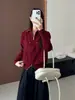 Fábrica de Jerseys Dalan Source Abrigo Corto de Punto para Mujer Otoño e Invierno Ajustado con Doble Bolsillo, Cuello Solapa, Cremallera, Cárdigan de Punto