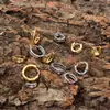 Pendientes Transfronterizos con Circonita de Doble Capa, Nuevo Estilo 2025 Pendientes de Aro Pequeños Lisos, Pinzas para Orejas Personalizadas No Extraíbles, Tachuelas y Accesorios de Estilo Japonés y Coreano