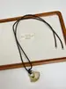 Collar Colgante para Bolso de Metal Tejido Simple Coreano Cadena Larga de Suéter con Cordón Negro Moda Casual Collar de Alta Gama