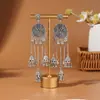 Pendientes de Pavo Real para Minorías Étnicas, Regalos Retro de Plata Miao Estilo Étnico, Accesorios de Pendientes Vintage de Imitación Plata