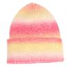 Chapéu de Tricô Tie-Dye Gradiente Novo para Outono e Inverno para Mulheres, Chapéu de Tricô Pontudo Quente Espessado de Lã Colorido Arco-Íris Europeu e Americano