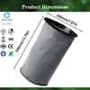 Adecuado para Aspiradora 100565 Super Coac / H 10Qt Bolsa No Tejida Bolsa de Filtro Gris