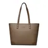 Nova Moda 2024 Bolsa de Mão Grande Capacidade Bolsa de Ombro Popular Bolsa Tote Cor Sólida Bolsa Casual Feminina