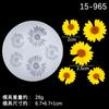 Una Variedad de Moldes de Silicona de Flor de Cerezo Flor de Durazno Accesorios de Pegamento de Chocolate Fondant de Girasol Moldes de Yeso para Aromaterapia de Coche