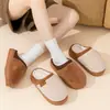 Pantuflas de felpa de algodón para mujer, nuevo estilo otoño/invierno 2026, para uso en interiores en casa, antideslizantes, forradas de felpa y cálidas, también disponibles para hombre