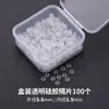 Xiao Accesorios Espaciadores de Silicona Transparente Ultra-Delgados Perla Cristal Oro Plástico Espaciador Cuentas Espaciadoras Cuentas Espaciadoras Juguete