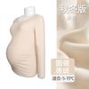 Camiseta Base de Otoño e Invierno para Mujeres Embarazadas, Nueva Camiseta Elástica de Primavera de Cuello Medio Alto, Cálida Interior, de Manga Larga, a la Moda