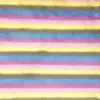 Mancha 800g 15 pelo alto pelo de conejo tira arcoíris tira de color degradado estampado de pelo de conejo zapatos y sombreros rayados bolsas de juguete