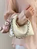 Bolso de mano de alta gama con estampado de lichi, moderno, casual y versátil para llevar al hombro o cruzado, elegante, fresco, dulce y adecuado para ir al trabajo