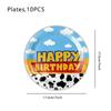 Set de Decoración de Vajilla de Papel para Fiesta Temática de Dibujos Animados de Toy Story Nuevo Cielo Azul y Nubes Blancas Transfronterizo de Amazon