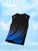 Colete de Badminton de Verão para Homens, Cor Degradê, Secagem Rápida, Respirável, Roupa de Treinamento Esportivo, Top sem Mangas, Roupa para Corrida Fitness