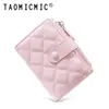Novedades de Primavera Tendencia Ins 80% de descuento Cartera para Mujer Pu Transfronteriza Billetera para Monedas Acolchada Portadni Integrado de Alto Valor