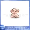 Pandora Cobre Branco Banhado a Prata Novo Estilo Gato da Sorte Elefante Leão Contas Pulseira Ouro Rosa Acessórios DIY