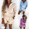 2024 Amazon Comercio Exterior Más Vendido Europeo y Americano Nuevo Conjunto Deportivo de Dos Piezas con Sudadera con Capucha para Mujer Verano